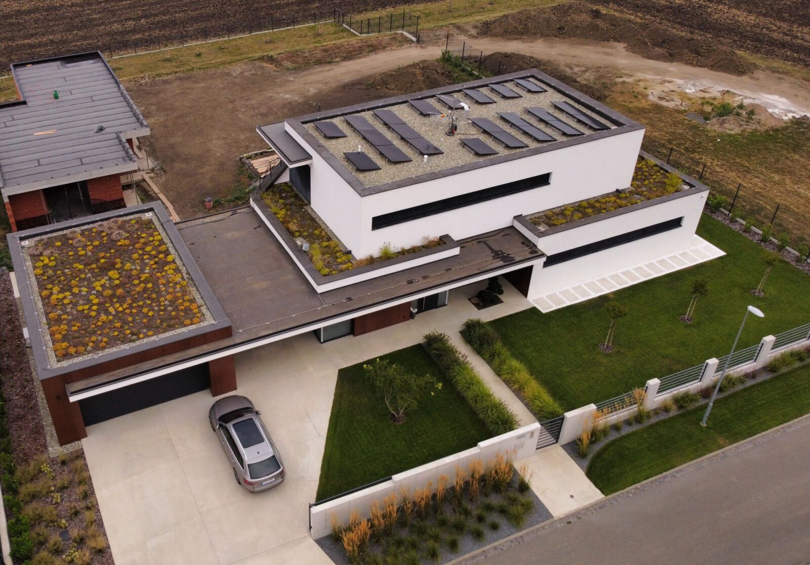 Zelená střecha – detail realizace Salvogreen